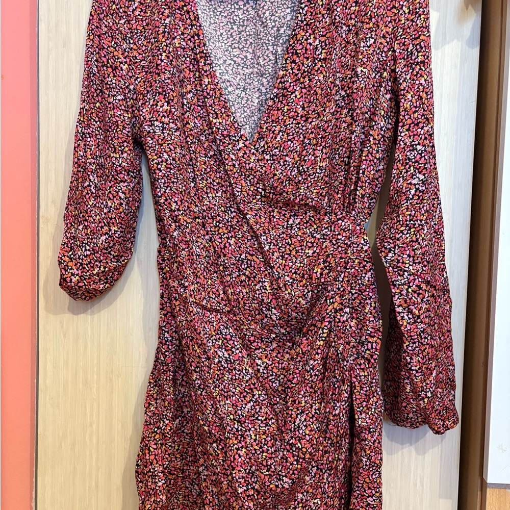 H&M Multicolor Floral Long Sleeve Dress